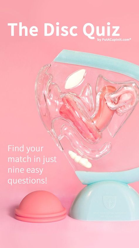 Take The Disc Quiz from Put A Cup In It — designed to help making the switch to a menstrual disc easy and informative! PACII is a period advocacy & education platform launched on Earth Day 2015! They worked to bring a decade of experience together to create kick-ass, relatable content that has grown into the trusted resource Put A Cup In It is today. PACII now works with menstruators, advocates, & brands all over the world to bring more voices and facets to this incredible educational platform. Menstral Cup, Menstrual Disc, Period Cup, Educational Platform, Cody Johnson, Relatable Content, Menstrual Health, Feminine Health, Find Your Match