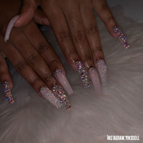 Cute Acrylic Nail Designs, Exotic Nails, Bling Acrylic Nails, Summer Acrylic Nails, Glam Nails, Square Acrylic Nails, Luxury Nails, Dream Nails, Coffin Nails Designs