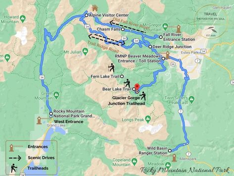 Rocky Mountain National Park Map, Rocky Mountain National Park September, One Day In Rocky Mountain National Park, Rocky National Park Colorado, Things To Do In Rocky Mountain National Park, 3 Days In Rocky Mountain National Park, Rocky Mountain National Park Packing List, Rocky Mountains National Park, Hiking Rocky Mountain National Park