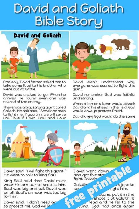 David And Goliath Lesson Preschool, David And Goliath Lesson For Kids, David And Goliath Activities Preschool, Bible Stories For Kids Sunday School, David And Goliath Preschool, David And Goliath Craft Preschool, David And Goliath Lesson, Goliath And David, David And Goliath Activities