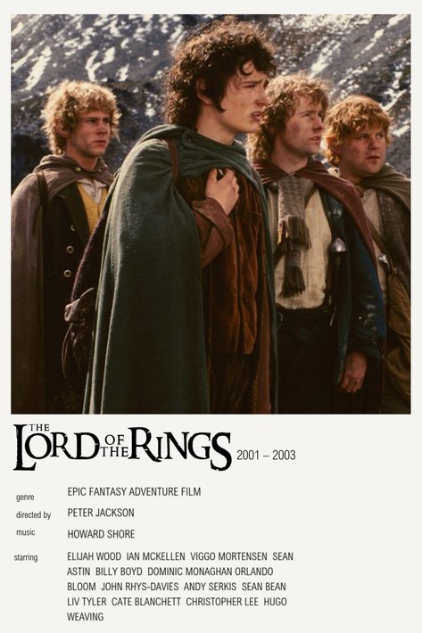 Minimalistic movie poster of LOTR trilogy from 2001 - 2003 The Lord Of The Rings Poster, Lord Of The Rings Minimalist, Lotr Poster, Beautiful Movies, Lotr Trilogy, The Weeknd Albums, Lord Of The Rings Trilogy, Hugo Weaving, Rings Minimalist