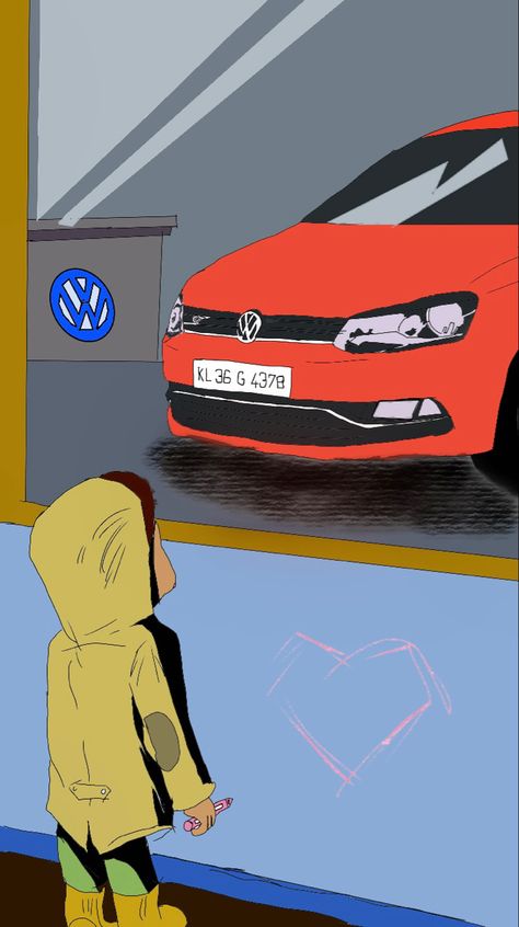 Polo Gt Wallpaper, Polo Gt, Polo Car, Vw Polo, Car Cartoon, Couple Images, Cute Love Couple Images, Cute Love Couple, Cartoon Wallpaper