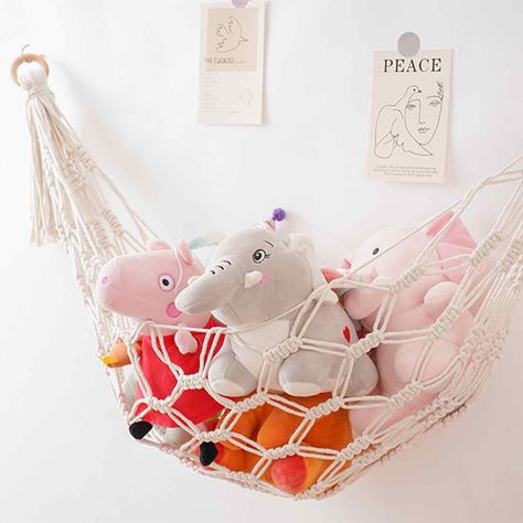 Toy Net Plush Toy Storage Corner Hanging Cotton Rope Hand-woven Toy Hammock Bag Feel free to contact me with additional questions. Have a nice day!  [ Good Quality Materials ] Boho Stuffed Animal Hammock is reliable and sturdy, the mesh is not large, and the toy is not easy to fall off, woven with cotton rope, and not easy to tear and wear. [ Convenient to Reuse ] Macrame Toy Hammock is the increased load capacity, made of good quality materials and excellent technology, and proper storage can be used for a long time. [ Save on Space ] Stuffed Animal Hammock is can be hung on the corner to save space, keep your home neat and clean, and organize and store children's toys. [ Extensive Application ] Toy Storage Hammock is suitable for bedrooms, game rooms, and dorm rooms, can be used for both Macrame Toy Storage, Macrame Toy Hammock Diy, Toy Storage Corner, Stuffed Animal Net, Stuffed Animal Hammock, Toy Net, Hammock Netting, Macrame Hammock, Toy Hammock