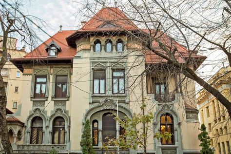 Neo Romanian Architecture, Romanian House, Romanian Architecture, Architectural Sculpture, Colonial Architecture, Detailed Drawings, Residential Architecture, Belle Epoque, Visual Novel