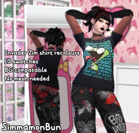 Invader Zim Sims 4 Cc, Sims 4 Cc Gloomy Bear, Cybergoth Sims 4 Cc, Scenecore Sims 4 Cc, Scene Cc Sims 4, Sims 4 Cc Egirl, Sims 4 Scene Cc, Sims 4 Cc Grunge Clothing, Emo Sims 4 Cc