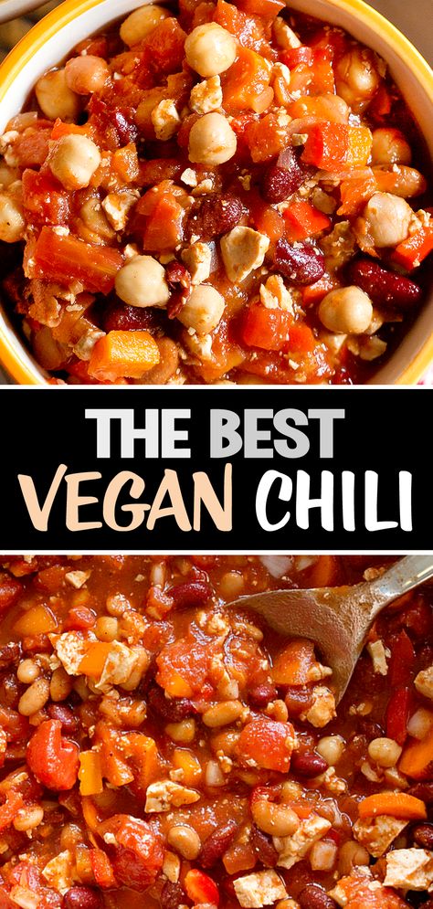 The Best Vegan Chili Recipe Ever The Best Vegan Chili Ever, Furhman Recipes, Plant Based Chili, Dr Furhman, Easy Vegan Chili, Best Vegan Chili, Chili Recipe Healthy, Vegan Chili Recipe, Vegan Chilli