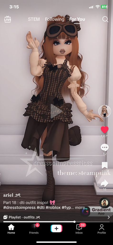 Dti Roblox Steampunk, Dress To Impress Theme Steampunk Non Vip, Steampunk Dress To Impress Roblox Game, Dti Roblox Steampunk Theme, Dress To Impress Roblox Steampunk, Steampunk Dress To Impress No Vip, Steampunk Dti Outfit, Steampunk Dress To Impress Outfit, Dress To Impress Fits No Vip