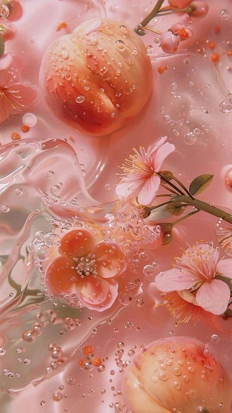 Beautiful Summer Wallpaper, Peach Wallpaper, Glittery Wallpaper, Laptop Wallpaper Desktop Wallpapers, Peach Aesthetic, Heaven Art, Fruit Wallpaper, Color Vibe, Fruit Photography