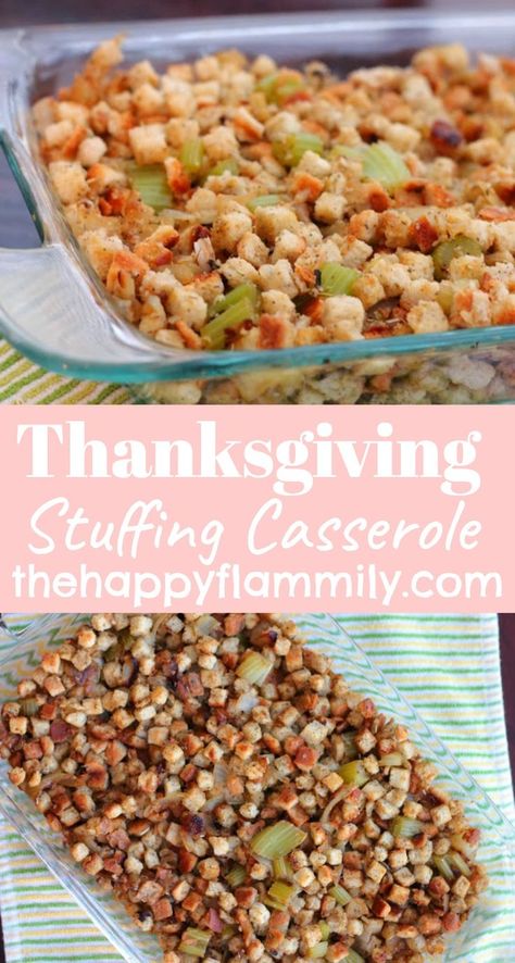 Oven Baked Stuffing, Best Turkey Stuffing Recipe, Moist Stuffing Recipe, Best Turkey Stuffing, Baked Stuffing, Make Ahead Stuffing, Turkey Stuffing Recipe, Thanksgiving Recipe Ideas, Stuffing Turkey