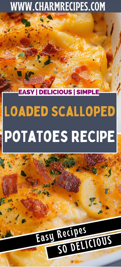 Four Cheese Scalloped Potatoes, Scalloped Potatoes With Russet Potatoes, Loaded Scalloped Potatoes Recipes, Potatoe Casserole Recipes Scalloped, Gf Scalloped Potatoes, Scalloped Potatoes For A Large Crowd, Scallop Potatoes Recipes Easy, Scallop Potato Casserole, Scappoled Potatoes Recipes