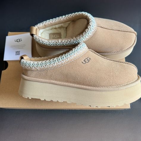 I Am Selling These Ugg Tazz, Color Sand. Brand New, Size 7 Cute Running Shoes, Cute Uggs, Ugg Tazz, Ugg Slippers Women, Pretty Sneakers, Christmas Wish List, Warm Winter Boots, Platform Chelsea Boots, Ugg Bailey Button