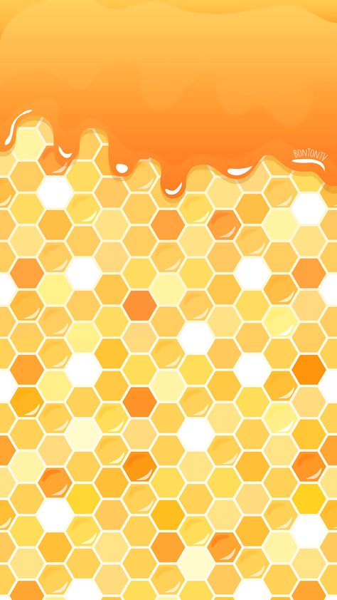 Phone Wallpapers HD Honey - by BonTon TV - Free Backgrounds 1080x1920 wallpapers #wallpaper #bontontv Honeycomb Wallpaper, Android Backgrounds, Holiday Watercolor, Yellow Aesthetic Pastel, Paper Sunflowers, Wallpapers Android, Whatsapp Wallpaper, Pretty Backgrounds, 背景 シンプル