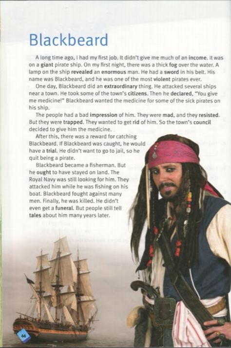 Blackbeard Writing, Vocabulary Development Activities, English Stories For Kids, English Short Stories, English Articles, Improve English, English Story, English Reading, English Sentences