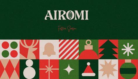 Airomi Xmas :: Behance Packaging Graphic Design, Adobe Dimension, Christmas Advertising, Christmas Graphic Design, Christmas Photo Booth, Chocolate Candies, New Years Poster, 카드 디자인, Christmas Labels