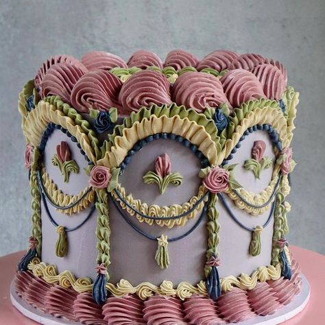 Victorian Cakes, Idea Cake, Bolo Vintage, Cake Design Ideas, Decorate Cake, Vintage Birthday Cakes, Making Cakes, Vintage Cakes, Cake Decorating Designs