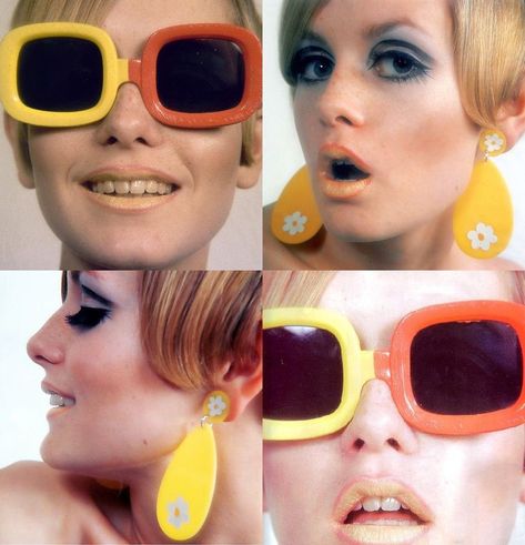 70s Aesthetic Fashion, 60s Glasses, Twiggy 60s, 1960s Outfit, Retro 70s Fashion, Vintage Outfits 60s, Aesthetic Vintage Outfits, Twiggy Fashion, 60s Girl