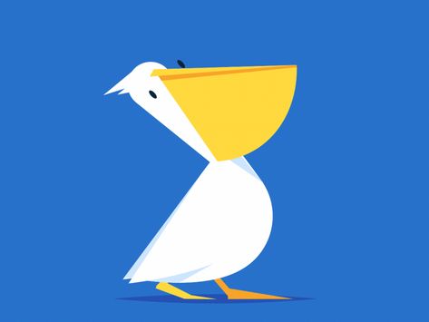 Browse thousands of Pelican Animation images for design inspiration Pelican Illustration Cute, Pelican Drawing Simple, Cartoon Pelican, Pelican Illustration, Pelican Drawing, Animation Images, Pelican Art, Alphabet Drawing, Sea Illustration