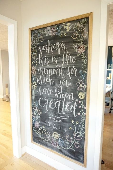 Magnetic Chalkboard Paint, Chalkboard Diy, Family Picture Collages, Kitchen Chalkboard, Large Chalkboard, Mail Sorter, Chalk Wall, Chalkboard Decor, Chalkboard Lettering