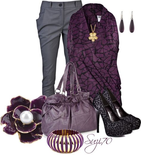 "Halter Top" by suzi70 ❤ liked on Polyvore Halter Top Outfit, Purple Halter Top, Halter Tops Outfit, Cutest Outfits, Work Chic, Top Outfit, Purple Love, Pinterest Closet, Fashion Sets