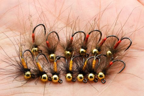 5 Nymphs that catch trout all the time - Fly Tying Best Trout Flies, Fishing Crafts, Fly Fishing Nymphs, Tying Flies, Fly Tying Desk, Caddis Flies, Trout Fishing Tips, Fly Fishing Lures, Fly Fishing Flies Pattern