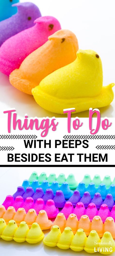 Peeps Crafts, Peeps Treats, Peeps Recipes, Peeps Candy, Easter Food Crafts, Marshmallow Peeps, Easter Games, Craps, Easter Peeps