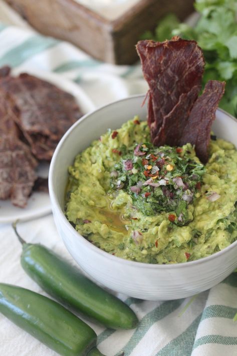 Chimichurri Guacamole Recipe (Whole30, Keto) | The Whole Smiths Keto Dip, Sweet Potato Bacon, Quick Guacamole, Best Guacamole, Best Guacamole Recipe, Whole30 Keto, Easy Guacamole, Sweet Potato Hash, Plantains Fried