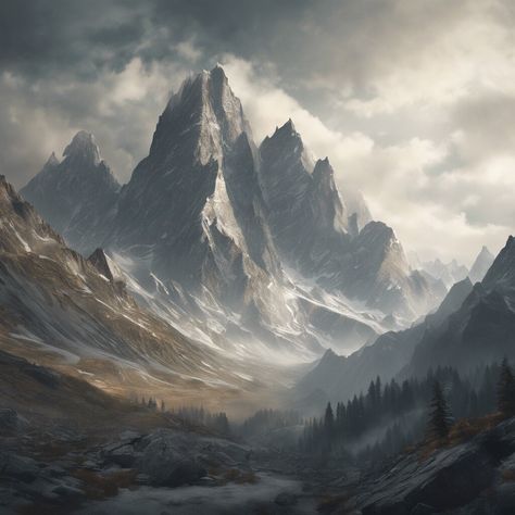 Mountain City Aesthetic, Cliff Drawing, Mountain Cliff, Gray Mountain, Mountain Aesthetic, Winter Mountains, Mountains Aesthetic, Cold Mountain, Mountain City