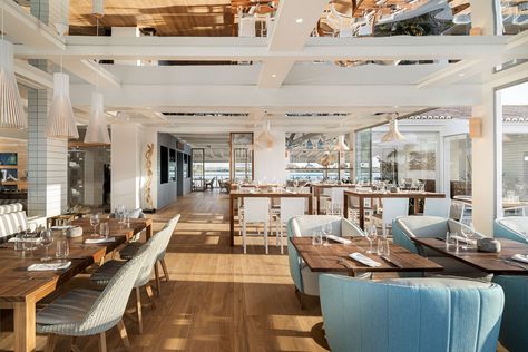 Club Design Interior, Boutique Hotels Interiors, Club Interior, Lakeside Restaurant, Nautical Interior, Bar Design Awards, Hotel Interior Design, Nautical Design, Bar Design Restaurant