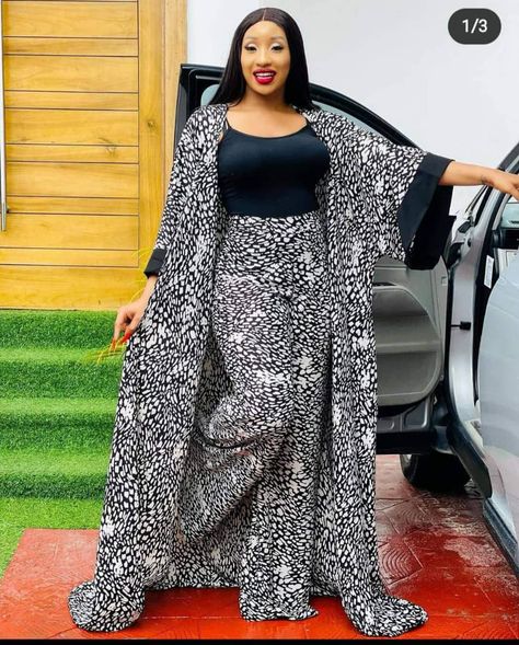 Chiffon Two Piece Outfits, Chiffon Top And Trouser, Trouser Styles For Ladies, Ankara Agbada Styles For Women, Trouser And Top For Ladies, Simple Dress Styles, African Print Pants, Modest Dresses Fashion, Long African Dresses