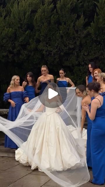 312 likes, 5 comments - wed_vibes on May 27, 2024: "Surrounded by love and the most stunning shades of blue 💙 These bridesmaids’ dresses are a perfect pop of color against the beautifu...". Surrounded By Love, Gowns Of Elegance, Something Blue, Beautiful Bride, Love Letters, Content Creator, Shades Of Blue, Bridal Party, Color Pop