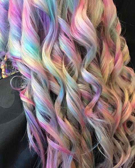 Cotton Candy Hair Color Pastels, Cotton Candy Highlights, Cotton Candy Hair Color, Candy Hair Color, Cotton Candy Princess, Pastel Colored Hair, Braids In The Front Natural Hair, Candy Princess, Summer Hair Color Ideas