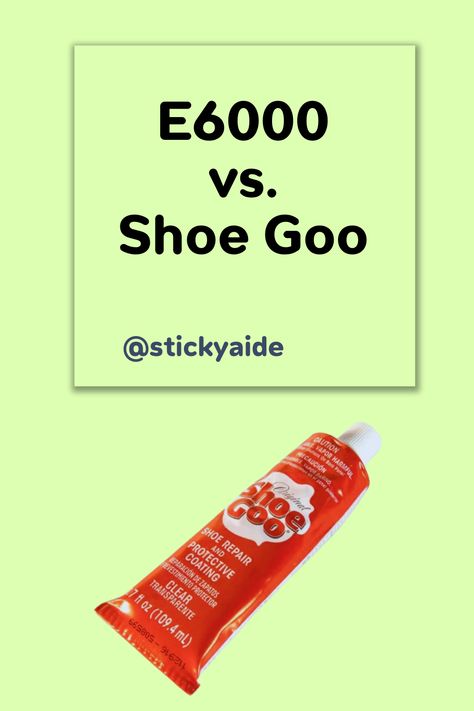 You might have a favorite pair of boots that you have been using for some time, and over time if it has worn out or the heel is falling off, you’re probably looking for ways to repair it.

A proper glue suitable for your purpose is a major component of fixing a shoe.

Shoe Goo and e6000 are two of the most popular and readily available options you can go for. E6000 Glue, Shoe Goo, Rubber Cement, Wood Ceramic, Gorilla Glue, Plastic Shoes, Strongest Glue, Shoe Repair, Tool Organization