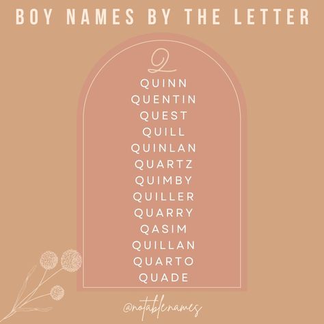 This post is brought to you by the letter Q. Q is such a fun letter, it's distinctive and stands out without trying too hard. I also love that you an nickname any Q name to the letter Q which is iconic. It sounds so cool and sleek! Now there aren't a million Q names out there, it's not a vowel or anything but the few that do exist, oh boy are they stunning. From handsome classic Quentin to super chic word name, Quest you can't go wrong. Q names are cool names, I said what I said. What's you... Q Names, Sims Names, I Said What I Said, Trying Too Hard, Letter Q, Name Inspiration, Baby Advice, Cool Lettering, Book Stuff