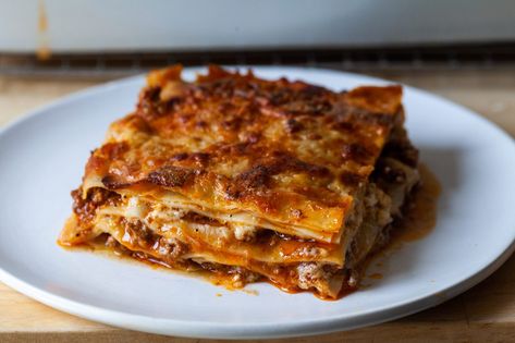 lasagna bolognese – smitten kitchen Lasagna With Bechamel Sauce, Smitten Kitchen Recipes, Fresh Pasta Dough, Lasagna Bolognese, Bolognese Recipe, Homemade Lasagna, Weekend Cooking, Smitten Kitchen, Fresh Pasta