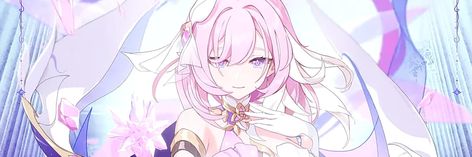 Honkai Impact 3rd game character. artist is miHoYo studio. Twitter header. #HonkaiImpact3rd #Elysia #header #twitter Elysia Header Honkai, Elysia Banner Gif, Honkai Impact Banner, Elysia Header, Honkai Banner, Elysia Banner, Elysia Herrscher Of Human, Elysia Herrscher, Herrscher Of Human Ego