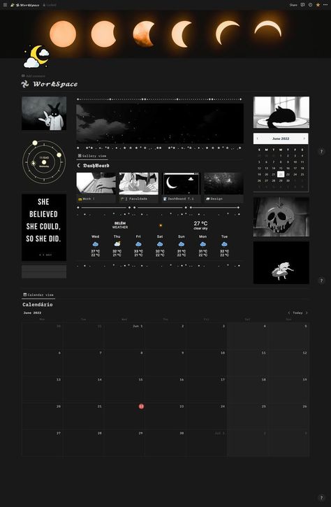 Notion Dark Moon Theme Template freesocialmed Notion Templates For Students, Study Planner Free, Study Time Table, Help Is On The Way, Student Dashboard, Notion Planner, Lecture Notes, Notion Templates, Theme Template