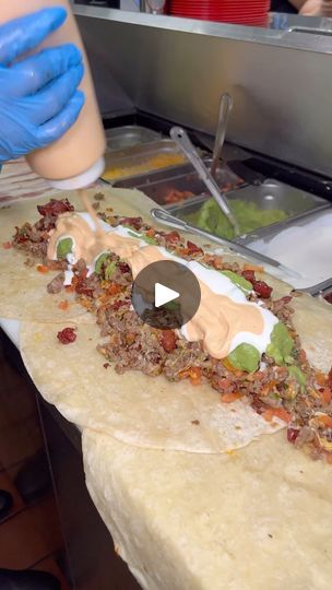 Guac Chipotle, Giant Burrito, Chipotle Crema, Junk Foods, Griddle Recipes, Blackstone Griddle, Cheat Meal, Food Challenge, Carne Asada