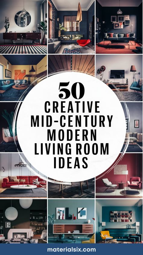 50 creative mid-century modern living room ideas displayed in various styled interiors. Timeless Living Room Decor, Exposed Wood Ceilings, Mid Century Modern Living Room Decor, Timeless Living Room, Living Room Blue, Modern Living Room Ideas, Mod Furniture, 1970s Style, Mid Century Modern Living