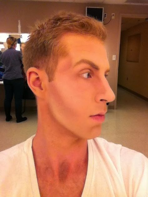 basic corrective stage makeup - Google Search Basic Stage Makeup, Rockabilly Makeup, Corrective Makeup, Theatre Makeup, High Fashion Makeup, Theatrical Makeup, Makeup Class, Male Makeup, Basic Makeup