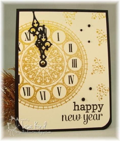 New Year Handmade Cards Ideas, New Years Cards Diy, New Year's Cards Handmade, Greeting Card For New Year, Homemade New Years Cards, Happy New Year Card Diy Handmade, New Year Diy Cards, Happy New Years Cards, Diy New Years Cards