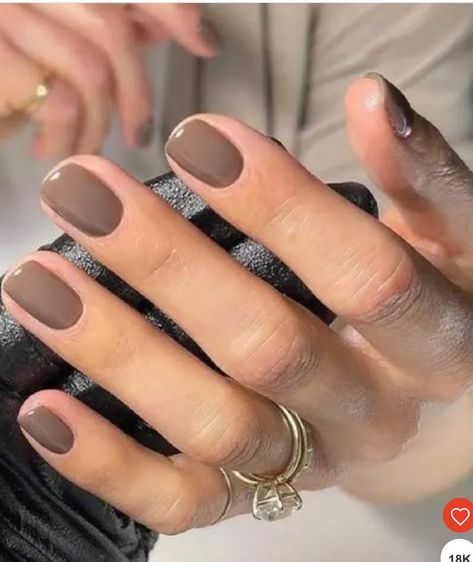 Fall Nail Ideas Natural Nails, Short Nails Gel Polish Classy, Matte Autumn Nails Short, Short Neutral Fall Nails, Nude Fall Nails Short, Short Nails Ideas For Fall, Short Classic Acrylic Nails, Fall Nude Nails 2024, Short Biab Nails Autumn