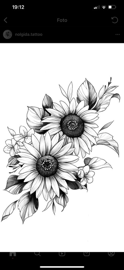 Sun Moon Tattoo Cover Up, Sun Flower Tattoo Designs For Women, Floral Half Sleeve Tattoo Upper Arm Sunflower, Sunflower Lower Arm Tattoo, Sunflower And Roses Tattoo Design, Hip Tattoo Sunflower, Sunflower With Leaves Tattoo, Sunflower And Leaves Tattoo, Sunflower Floral Design