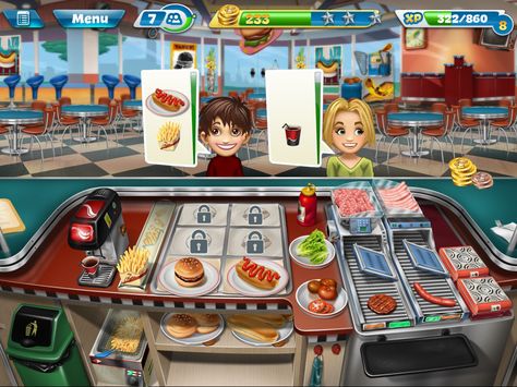 Cooking Fever: Fast Food Court Cooking Fever Game, Fever Images, Cooking Fever, Games Journey, City Games, Kitchen Games, Cooking Game, Cooked Breakfast, Cooking Games