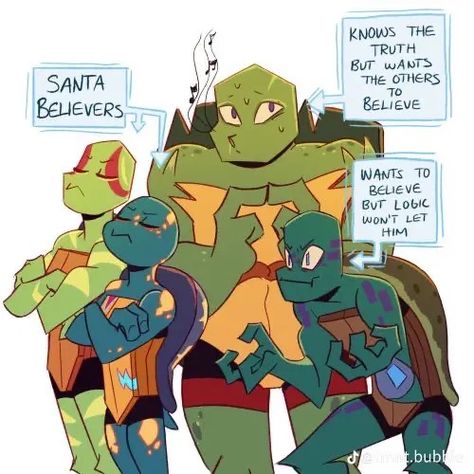 Teenage Mutant Ninja Turtles Funny, Mestre Splinter, Sandy Claws, Teenage Turtles, Tmnt Characters, Turtle Tots, Ninja Turtles Funny, Tmnt Comics, Teenage Mutant Ninja Turtles Artwork