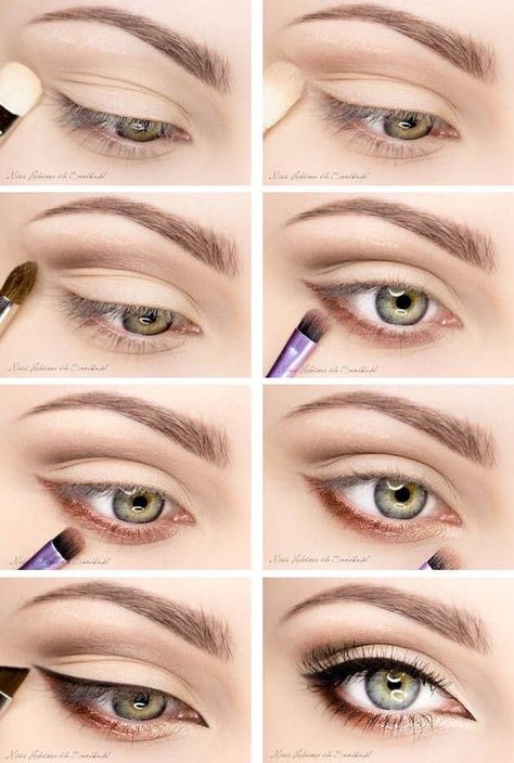 15 Makeup Ideas for Going Back to Office - Pretty Designs Eyeliner Trends, Make Up Mata, Teknik Makeup, Eyeliner Tips, Fall Makeup Tutorial, Bulging Eyes, Make Up Tutorials, Makeup Tutorial Eyeshadow, Smink Inspiration