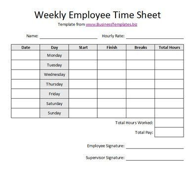 Free Printable Timesheet Templates | Free Weekly Employee Time Sheet Template Example: Weekly Time Sheet Free Printable, Free Printable Time Sheets, Time Card Template, Timesheets Template Free Printable, Time Cards Printable Employee, Time Sheets Printable Templates, Time Sheet Printable Employee, Printable Time Sheet, Time Sheet Template