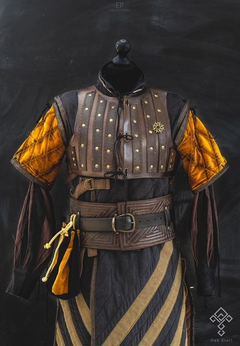 Nilfgaard Armor, Pirate Aesthetic, Armor Reference, Reference Male, Chainmail Armor, Leather Armour, Ren Faire Outfits, Fantasy Items, Costume Armour