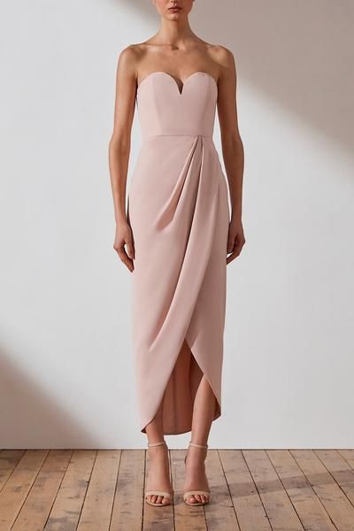 Nude Cocktail Dresses, Shona Joy Dress, Drape Maxi Dress, Coctail Dresses, Pink Cocktail Dress, Nude Dress, Shona Joy, Ballet Dress, Bustier Dress