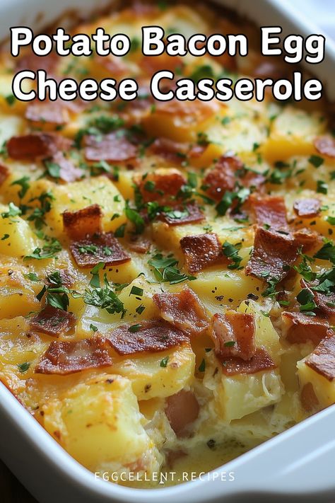 If you are looking for a hearty and simple meal, this Potato and Egg Casserole is a great choice. #bacon egg potato and cheese casserole #bacon egg and cheese casserole no potato #cheesy spinach potato egg casserole #potato egg cheese ham casserole #sweet potato casserole with egg #breakfast casserole egg potato #paleo sweet potato egg casserole #egg and cheese and potato casserole #healthy egg potato casserole #breakfast egg sausage potato casserole Egg Sausage Potato Casserole, Bacon Egg Cheese Casserole, Egg Potato Casserole, Sweet Potato Egg Casserole, Potato And Cheese Casserole, Egg Cheese Casserole, Potato And Egg Casserole, Bacon Egg And Cheese Casserole, Potato Egg Casserole