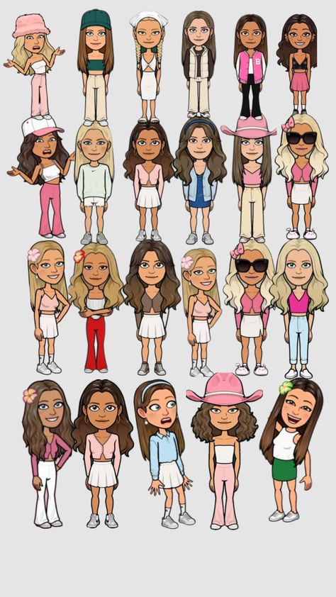 Bitmoji fits 🤍 Bitmojis Ideas, Snapchat Fits, Teacher Rp, Matching Bitmojis, Snapchat Outfits, Bitmoji Fits, Cute Snapchat Bitmoji Ideas, Snapchat Avatar, Snapchat Bitmoji